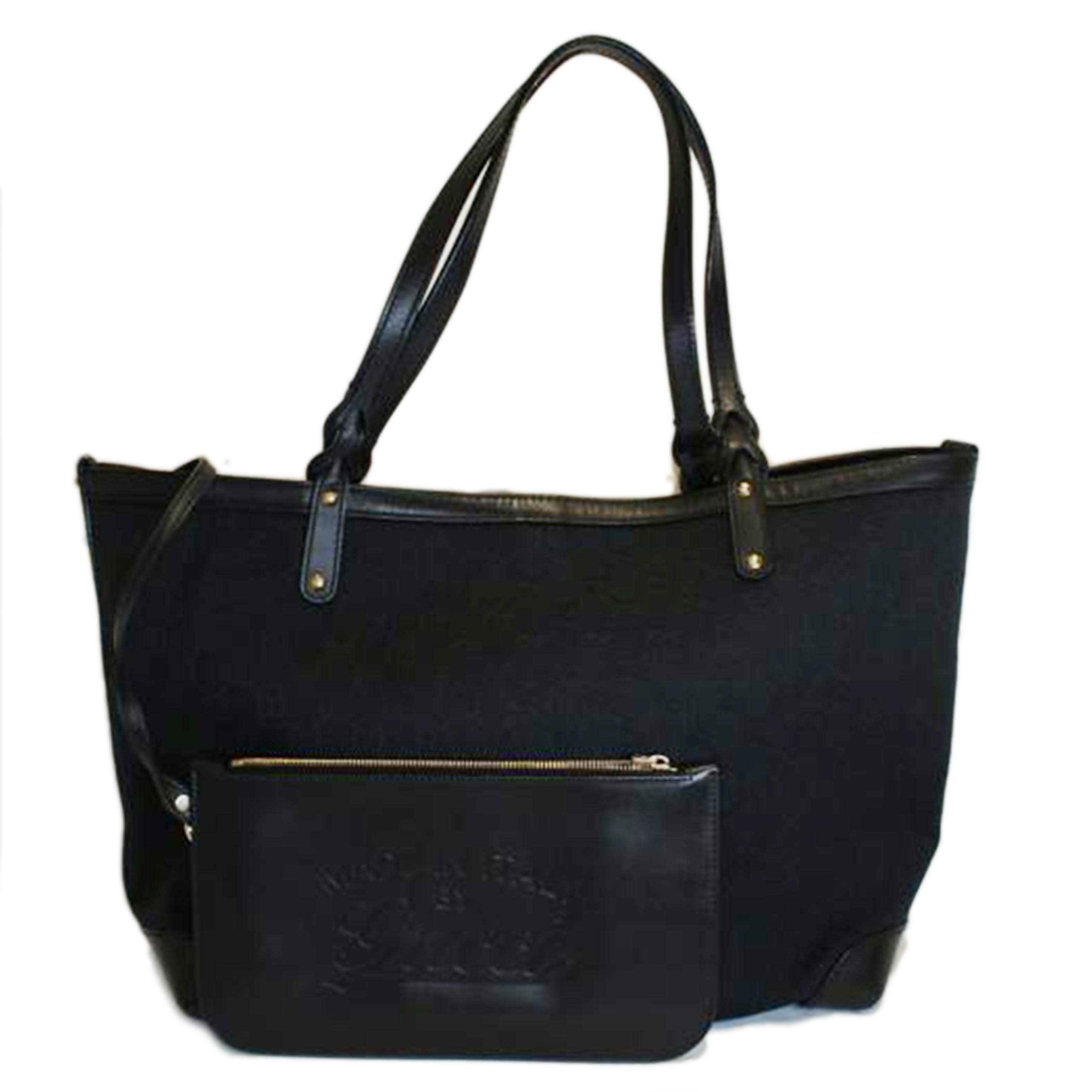 GUCCI グッチ/GGキャンバススイングトートポーチ付ブラック/247209//493***/Aランク/92