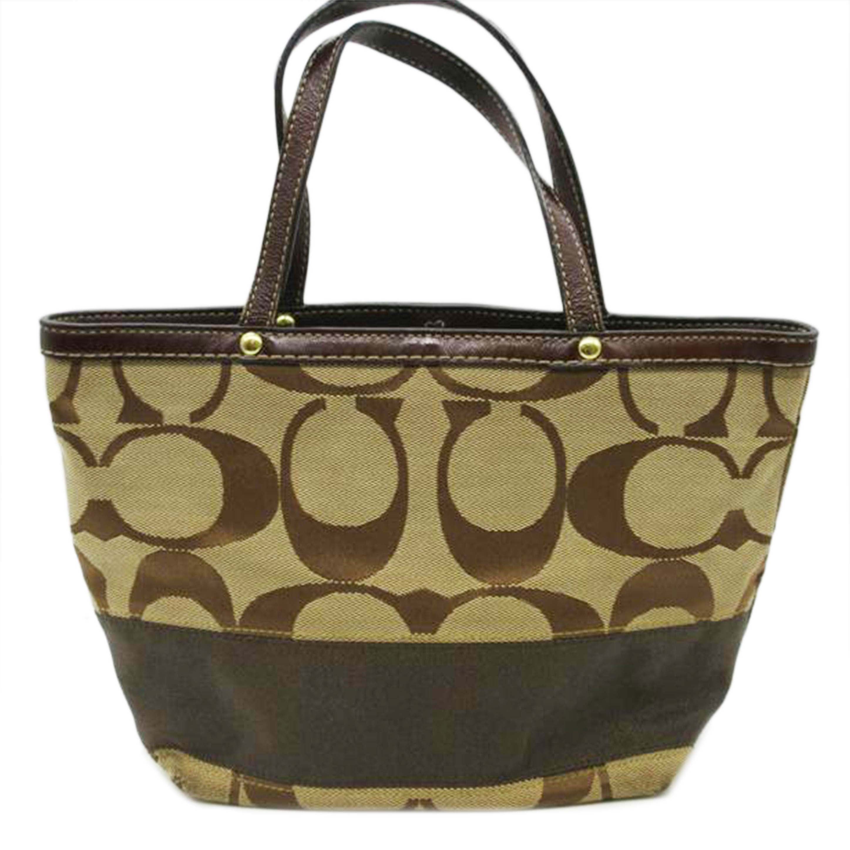 COACH コーチ/デカシグネチャ-/キャンバスハンド/F10123//B0826/ABランク/13