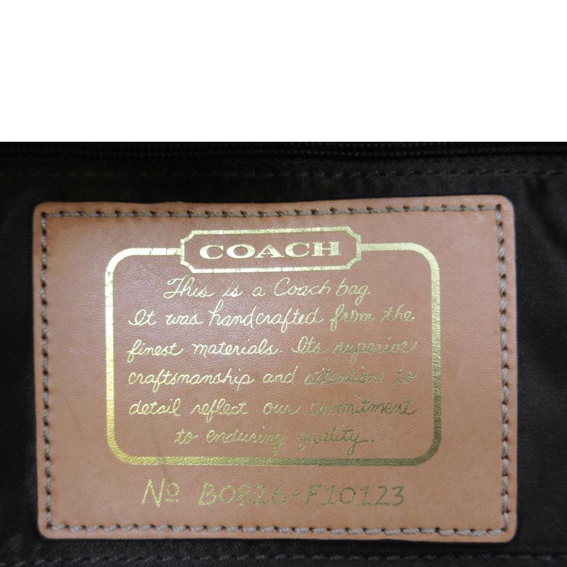 COACH コーチ/デカシグネチャ-/キャンバスハンド/F10123//B0826/ABランク/13