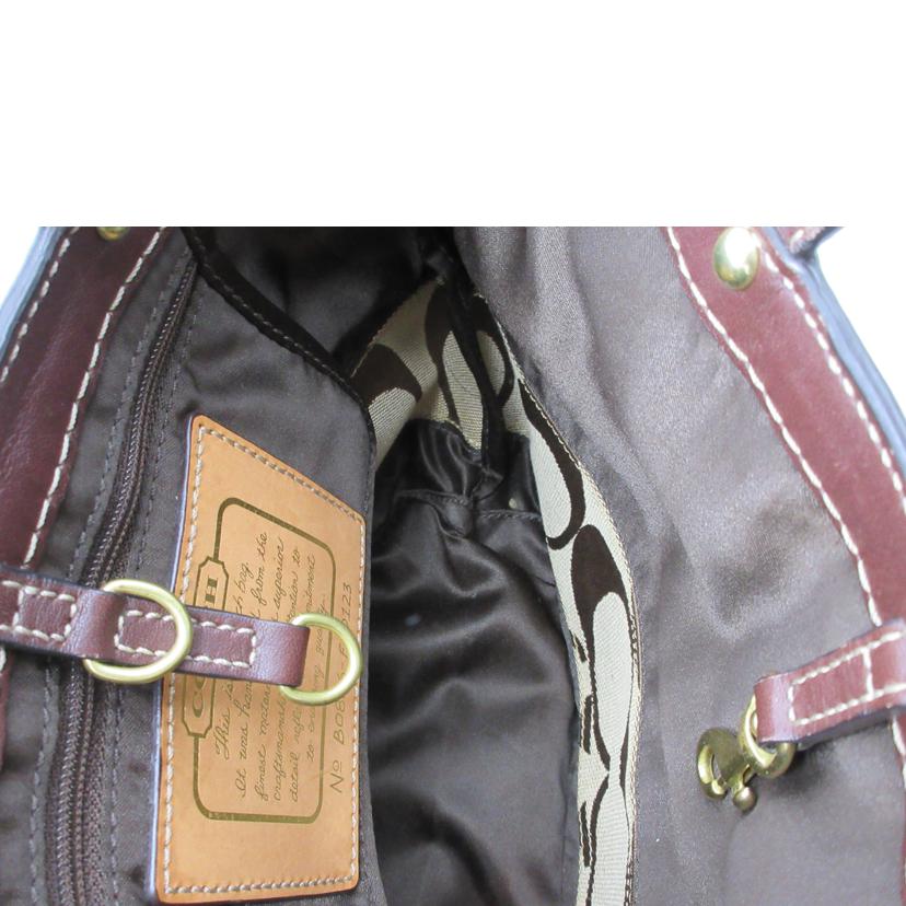 COACH コーチ/デカシグネチャ-/キャンバスハンド/F10123//B0826/ABランク/13