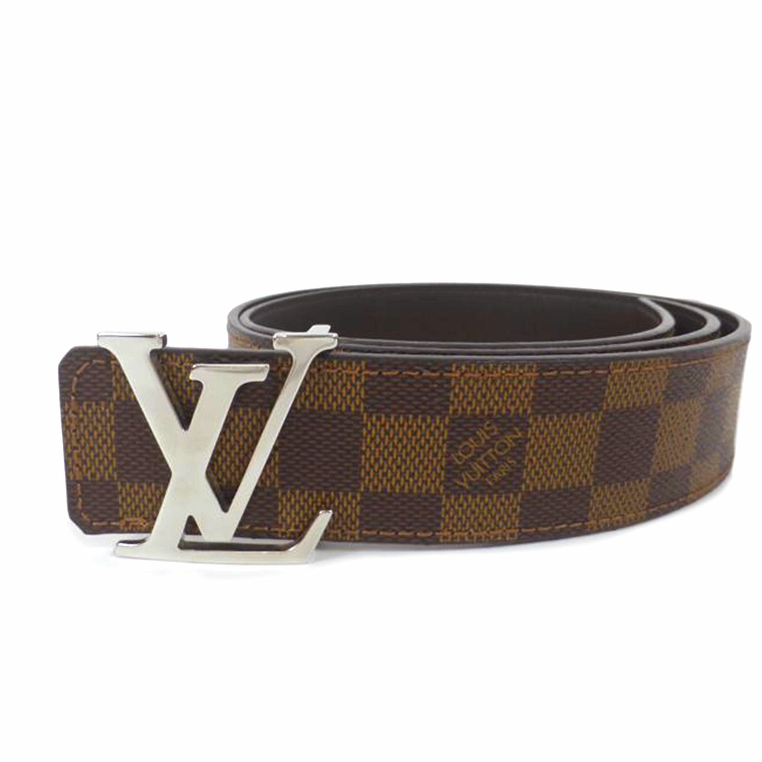 LV ルイ・ヴィトン/サンチュールLVイニシャル/ダミエ・エベヌ/M0212//CT1199/Aランク/43