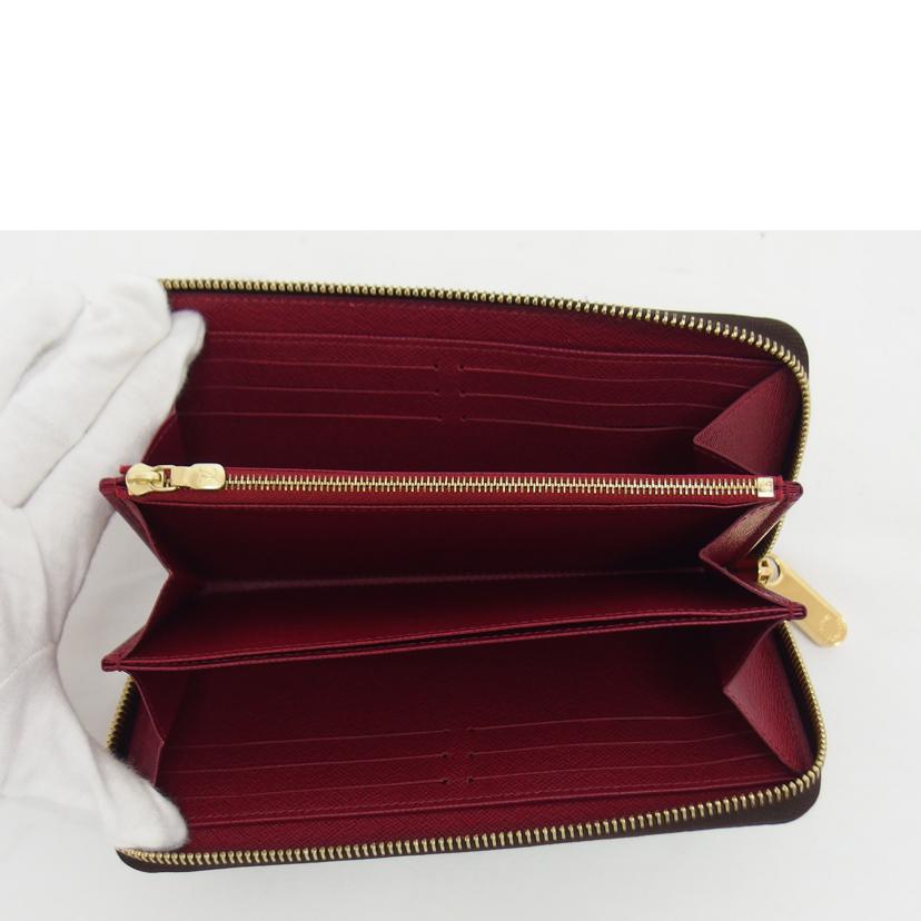 LV ルイ・ヴィトン 長財布 定番 人気 ラウンドファスナー長財布 ブラウン ピンク レッド/ジッピーウォレット/モノグラム/フューシャ/M41895//ICチ***/Aランク/04