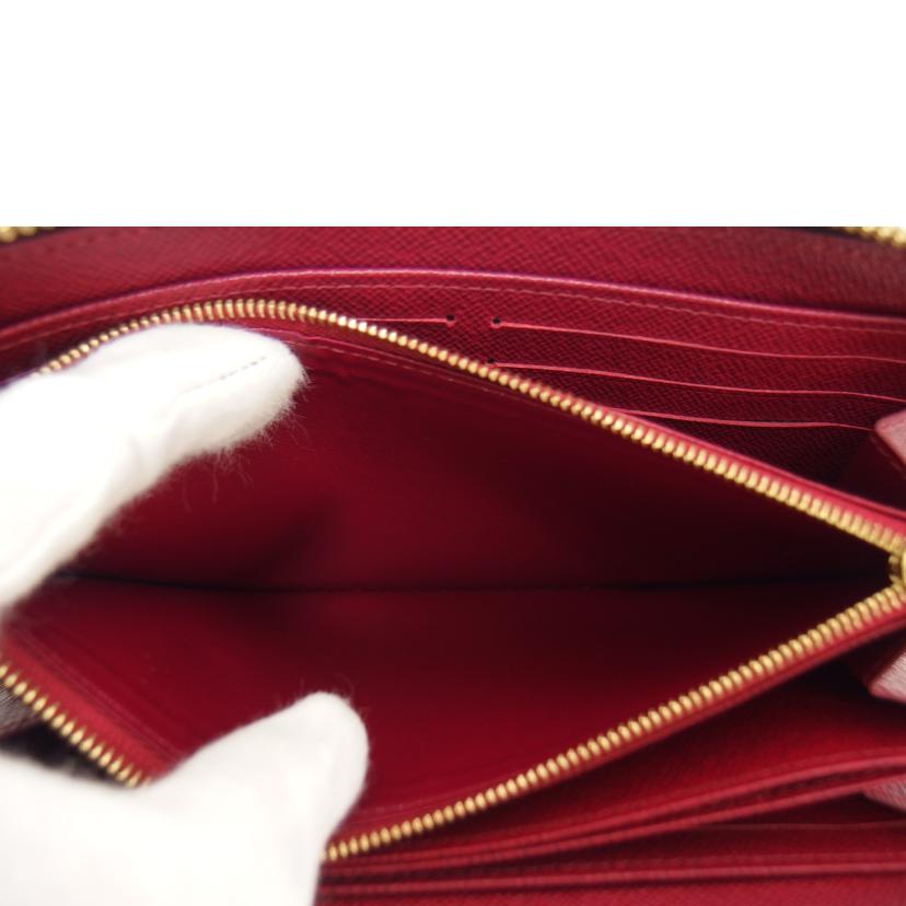 LV ルイ・ヴィトン 長財布 定番 人気 ラウンドファスナー長財布 ブラウン ピンク レッド/ジッピーウォレット/モノグラム/フューシャ/M41895//ICチ***/Aランク/04