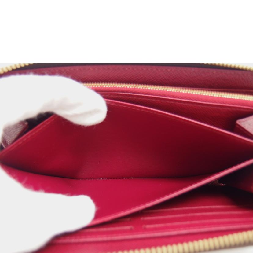 LV ルイ・ヴィトン 長財布 定番 人気 ラウンドファスナー長財布 ブラウン ピンク レッド/ジッピーウォレット/モノグラム/フューシャ/M41895//ICチ***/Aランク/04