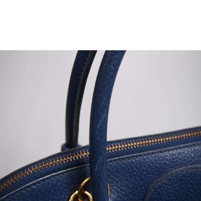 HERMES エルメス/ボリード37 /ネイビー//○Y刻印/Bランク/76