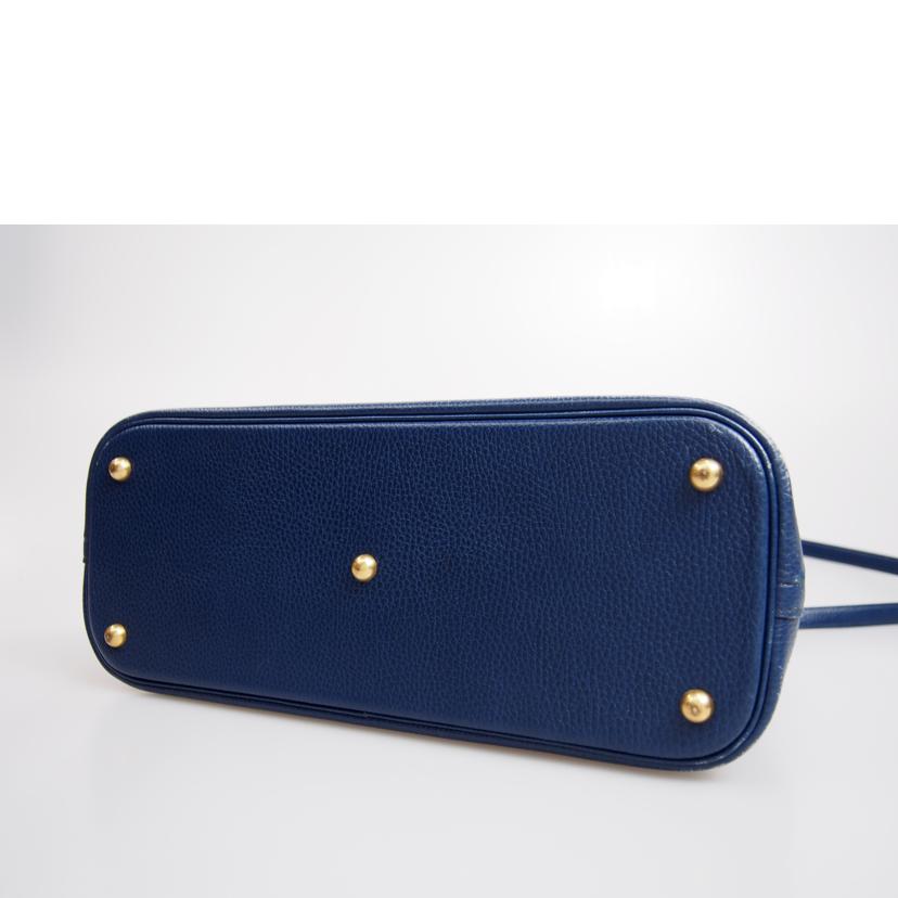 HERMES エルメス/ボリード37 /ネイビー//○Y刻印/Bランク/76
