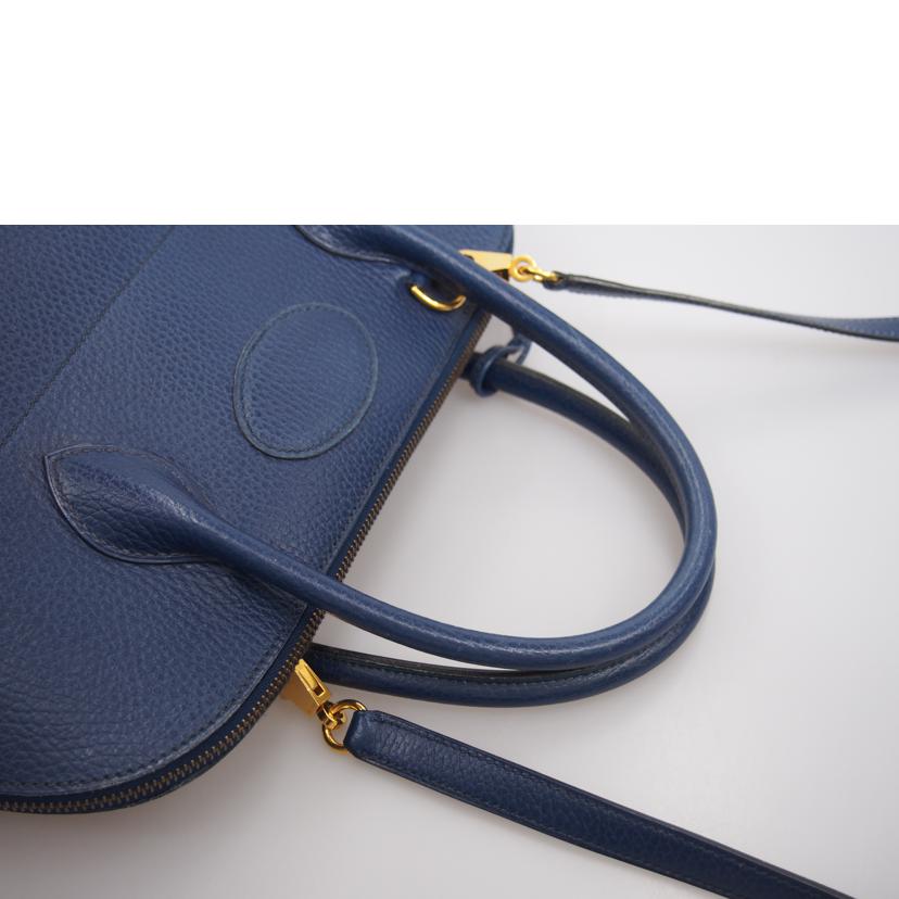 HERMES エルメス/ボリード37 /ネイビー//○Y刻印/Bランク/76