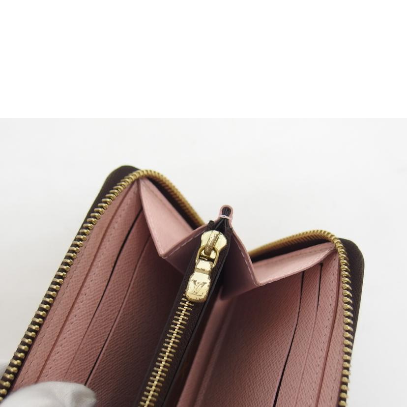 LV ルイ・ヴィトン ラウンドファスナー長財布 ブラウン ピンク/ポルトフォイユ・クレマンス/ダミエ/ローズバレリーヌ/N41626//ICチ***/ABランク/04