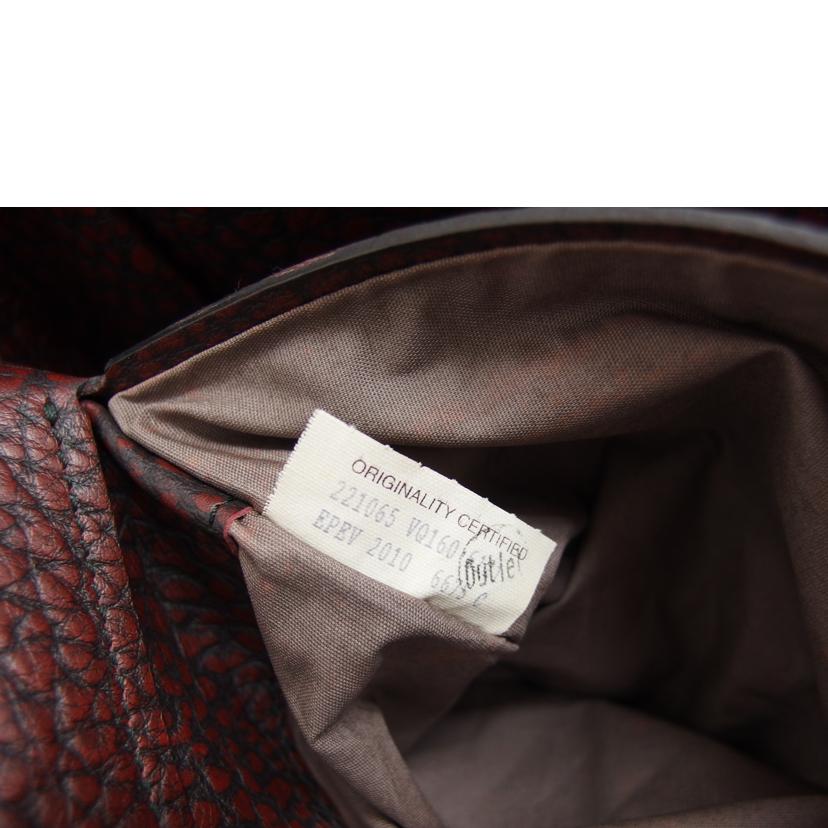 BOTTEGA VENETA ボッテガヴェネタ ショルダーバッグ/レザーメッセンジャーバッグ/ボルドー系/221065//ABランク/04