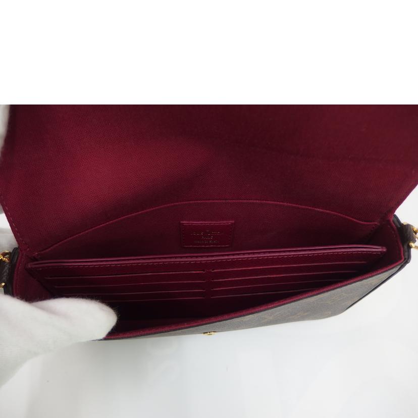 LV ルイヴィトン/ポシェット・フェリーチェ/モノグラム/フューシャ/M61276//ICタ**/ABランク/82