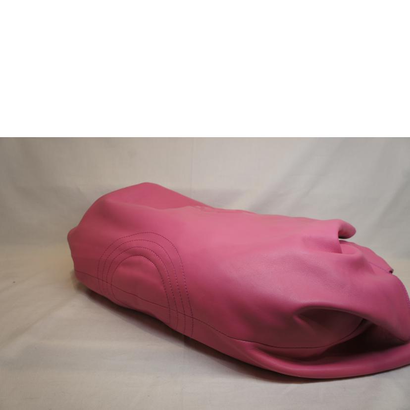 LOEWE ロエベ/ナッパアイレレザーピンクアナグラムロゴ//Aランク/92