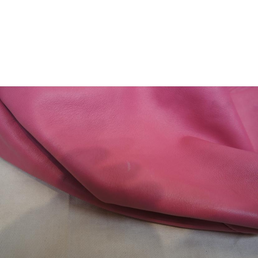 LOEWE ロエベ/ナッパアイレレザーピンクアナグラムロゴ//Aランク/92