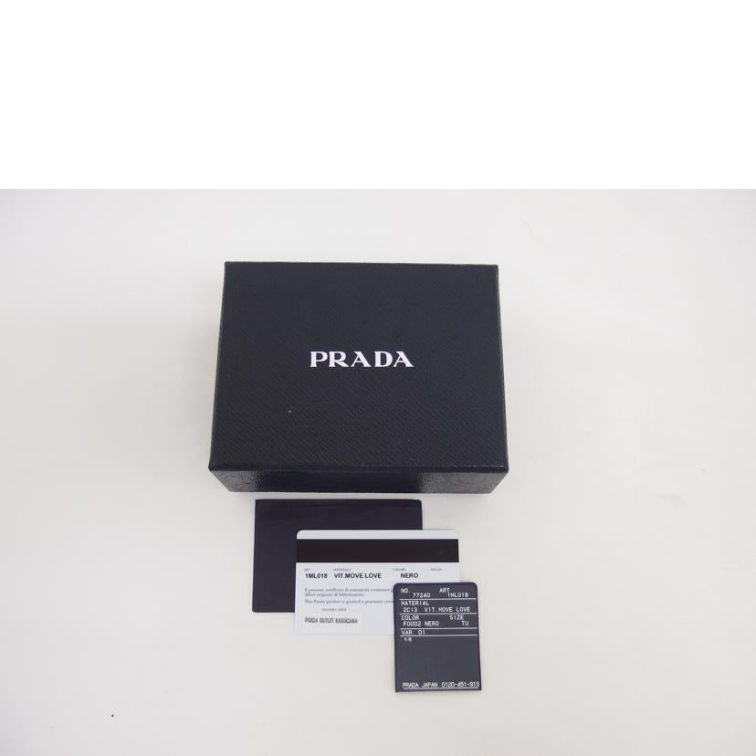 PRADA プラダ/L字ジップ二つ折りコンパクト財布/チューリップ/ML018//107/ABランク/04