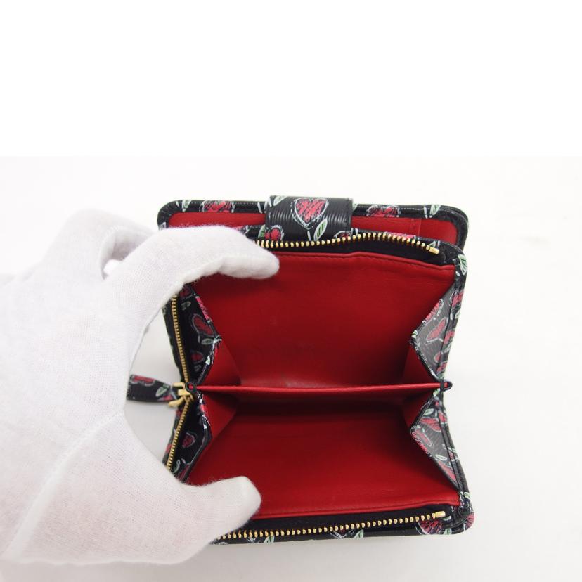 PRADA プラダ/L字ジップ二つ折りコンパクト財布/チューリップ/ML018//107/ABランク/04