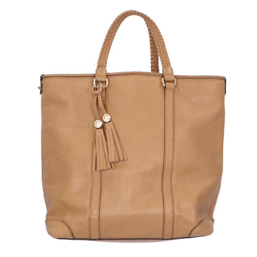GUCCI グッチ/レザー タッセル トートバッグ ベージュ/336660//002***/Bランク/75