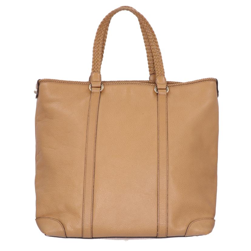 GUCCI グッチ/レザー タッセル トートバッグ ベージュ/336660//002***/Bランク/75