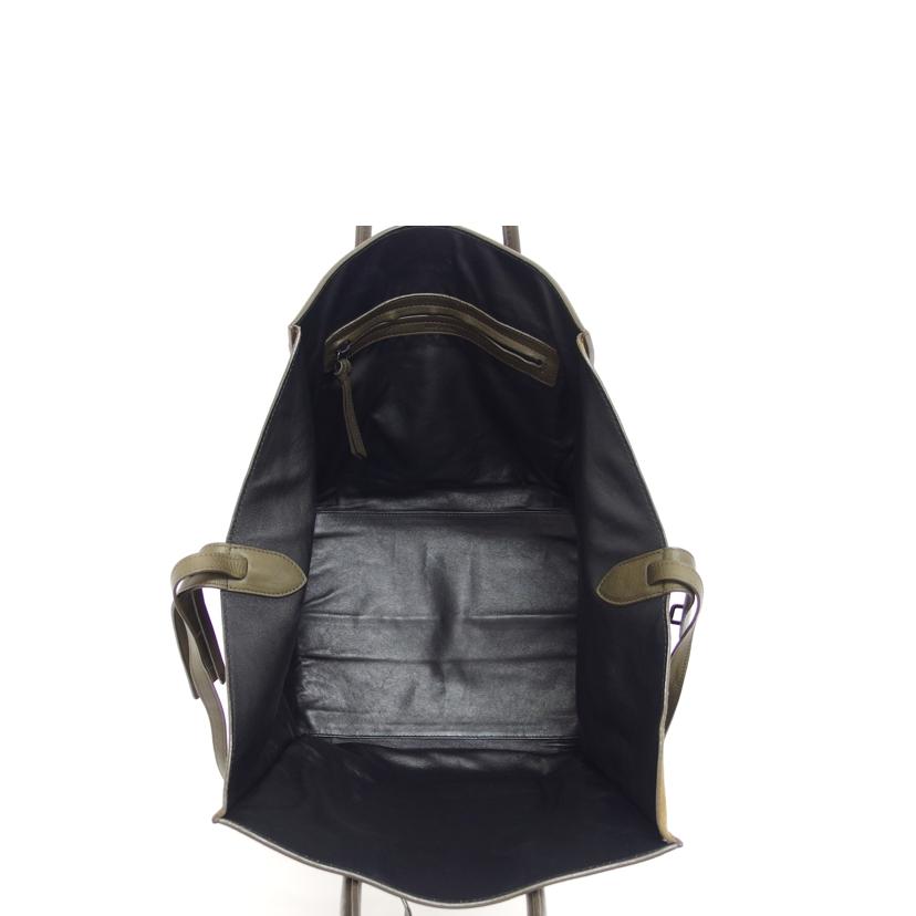 CELINE セリーヌ ハンドバッグ/スモールスクエア ラゲージ ファントム/トートバッグ/スエード/カーキ/169953JOC//ABランク/04