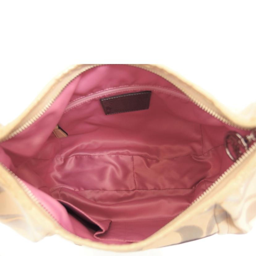 COACH コーチ ワンショルダーバッグ サテン ベージュ/ポピーシグネチャー/2WAYショルダーバッグ/F16376//H12**/ABランク/04