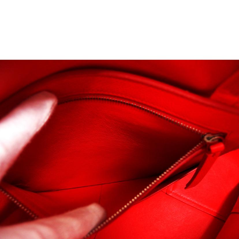 CELINE セリーヌ レザーバッグ/カバトートバッグ/レッドオレンジ系//U・L******/ABランク/04
