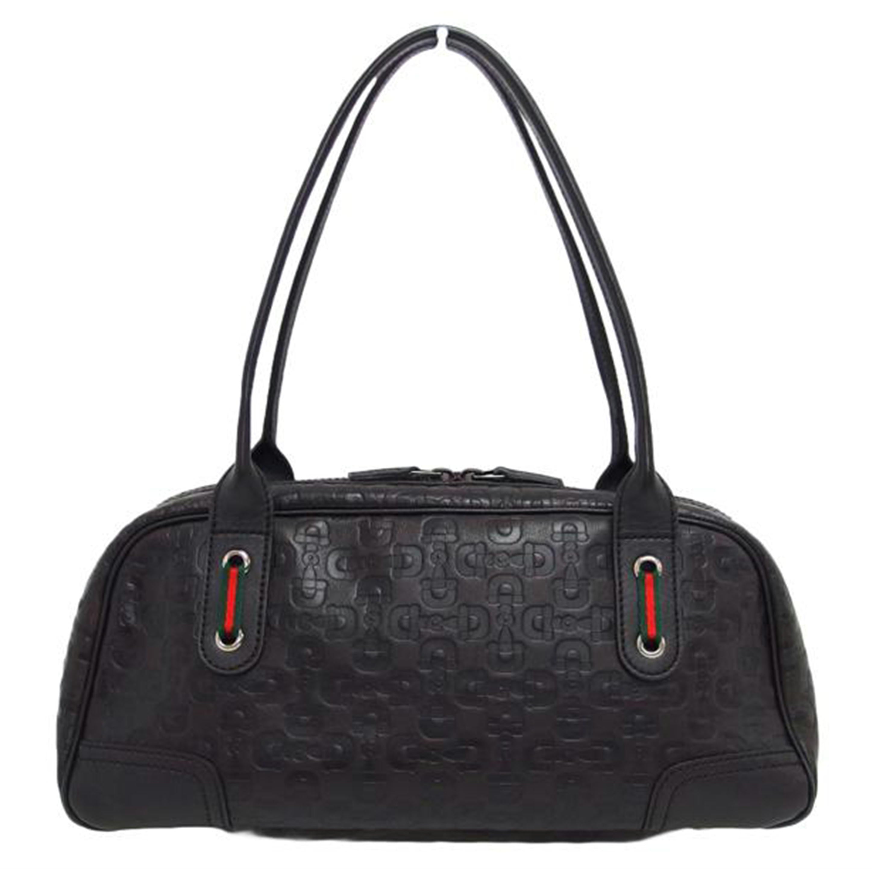 GUCCI グッチ ショルダーバッグ ハンドバッグ/シェリーライン/オールレザーミニボストンバッグ/ダークブラウン/293594//527***/Aランク/04