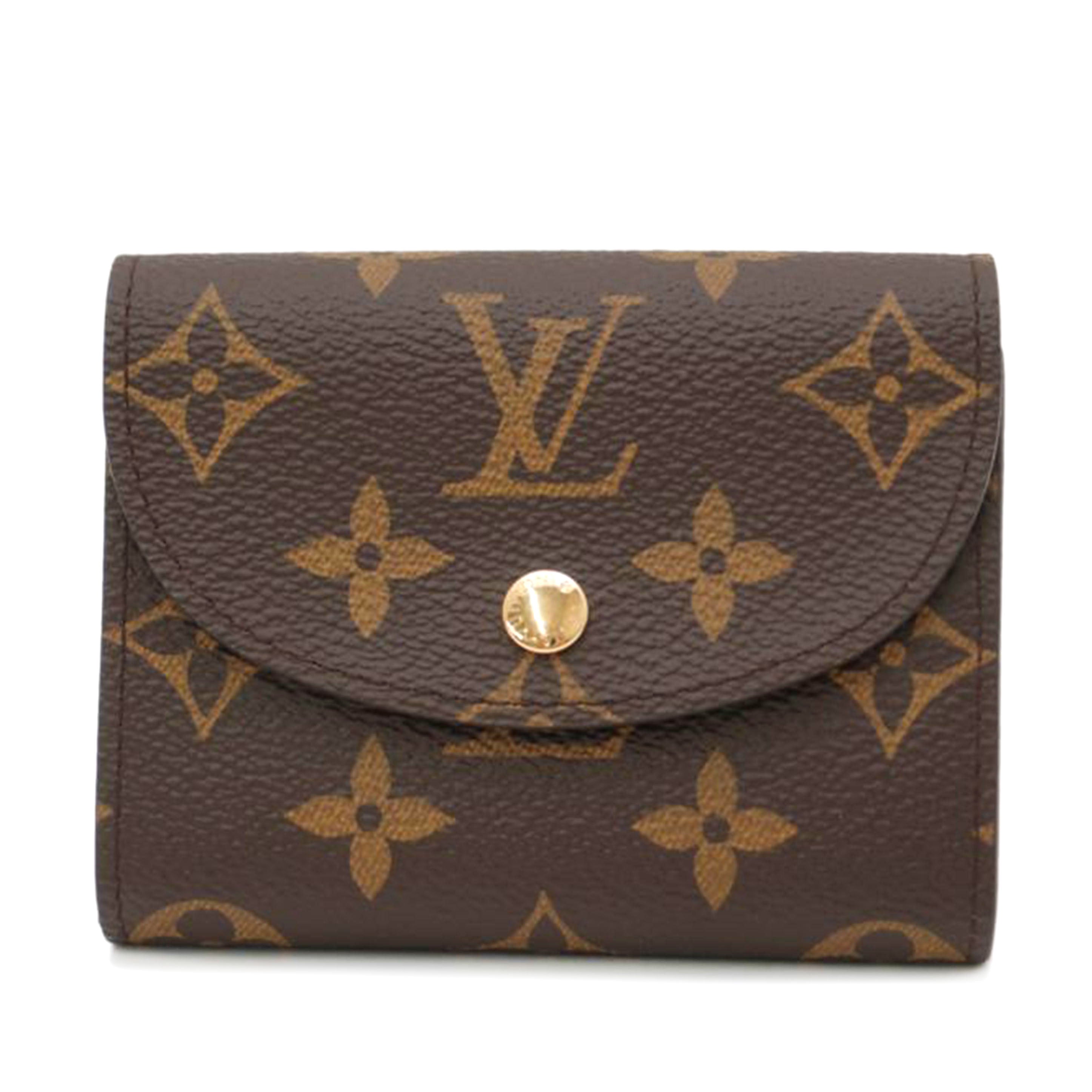 LV ルイ・ヴィトン コンパクト 三つ折り財布 レディース ブラウン/ポルトフォイユ・エレーヌ/モノグラム/M60253//MI4185/SAランク/69