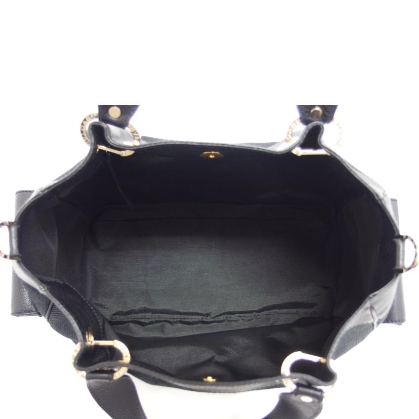 BVLGARI ブルガリ/ロゴマニア/2WAYショルダーバッグ/ブラック//Aランク/04