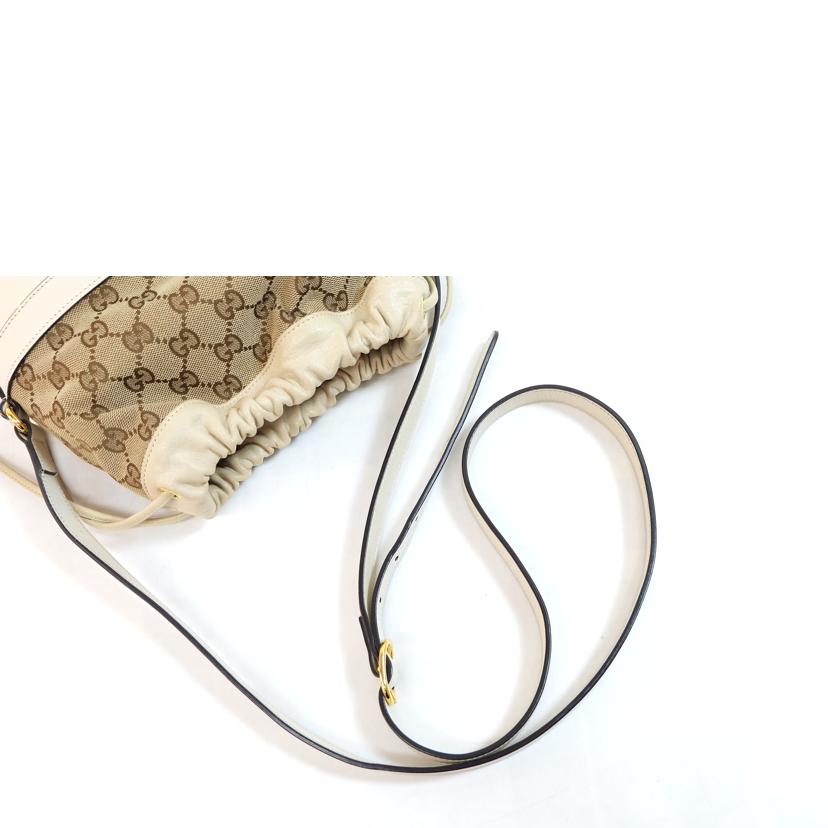 GUCCI グッチ/GGキャンバスホースビットレザーショルダー/602118//525***/ABランク/71