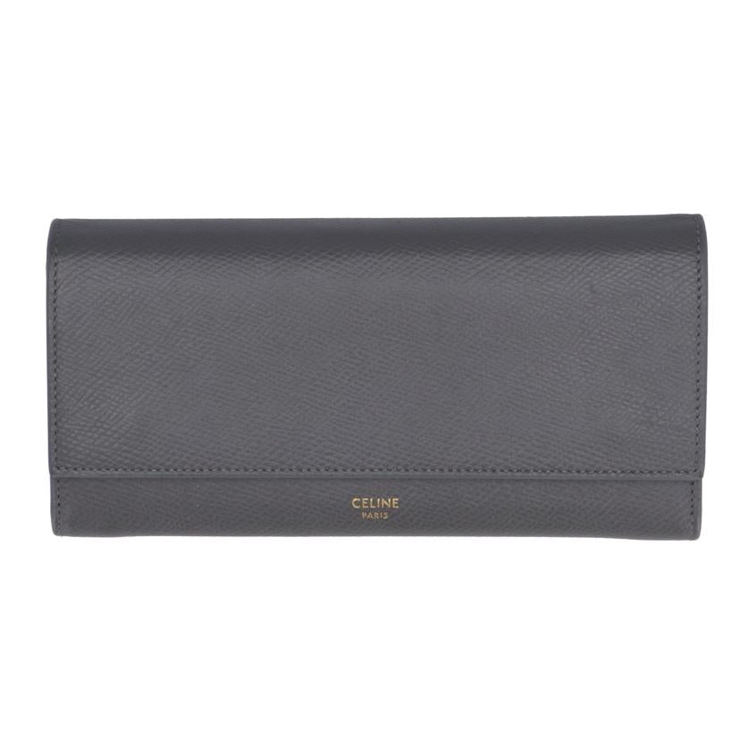 CELINE セリーヌ CELINE ラージフラップウォレット グレインドカーフスキン レディース/ラージフラップウォレット/グレインドカーフスキン/10B563BEL//278****/ABランク/37