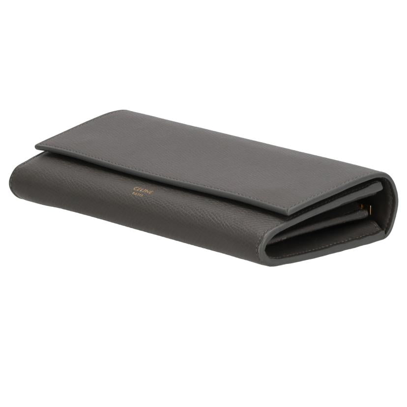 CELINE セリーヌ CELINE ラージフラップウォレット グレインドカーフスキン レディース/ラージフラップウォレット/グレインドカーフスキン/10B563BEL//278****/ABランク/37