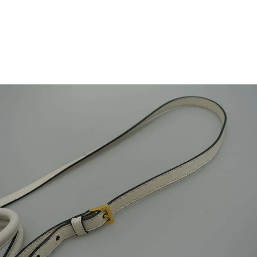 PRADA プラダ/サファーノ2WAYバッグ 白/1BA189//117 X/ABランク/87