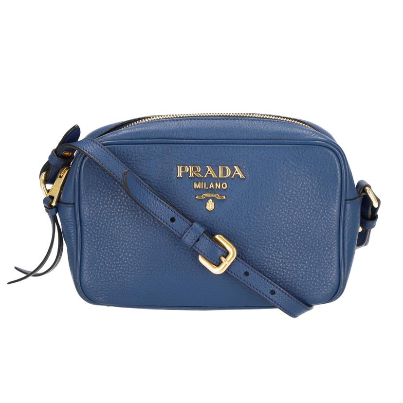 PRADA プラダ/レザーショルダーバッグ BLU/1BH103//ABランク/75
