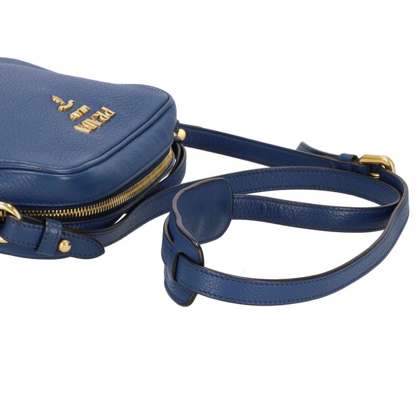 PRADA プラダ/レザーショルダーバッグ BLU/1BH103//ABランク/75