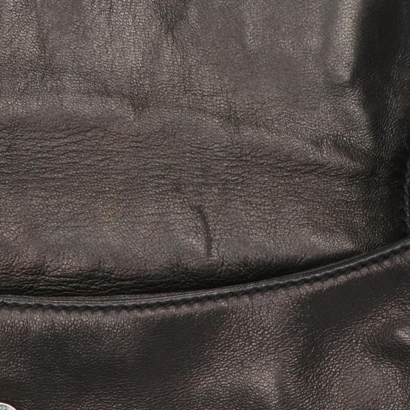 PRADA プラダ/レザー セミショルダー ブラック//ABランク/75