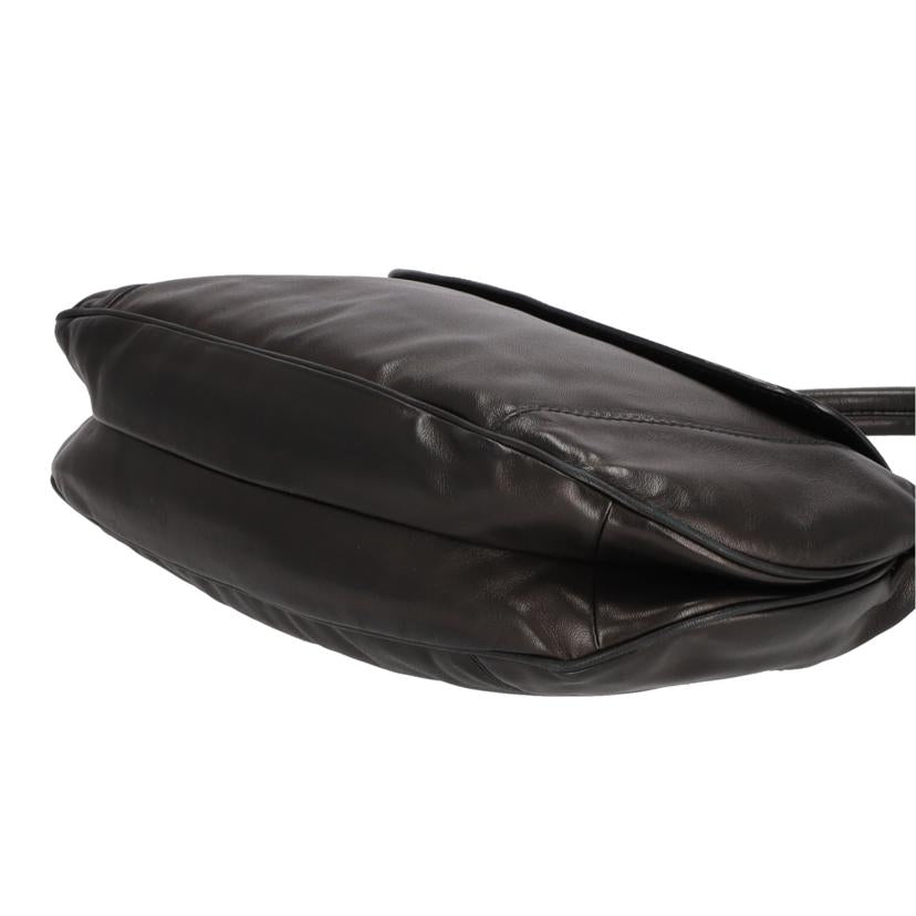 PRADA プラダ/レザー セミショルダー ブラック//ABランク/75