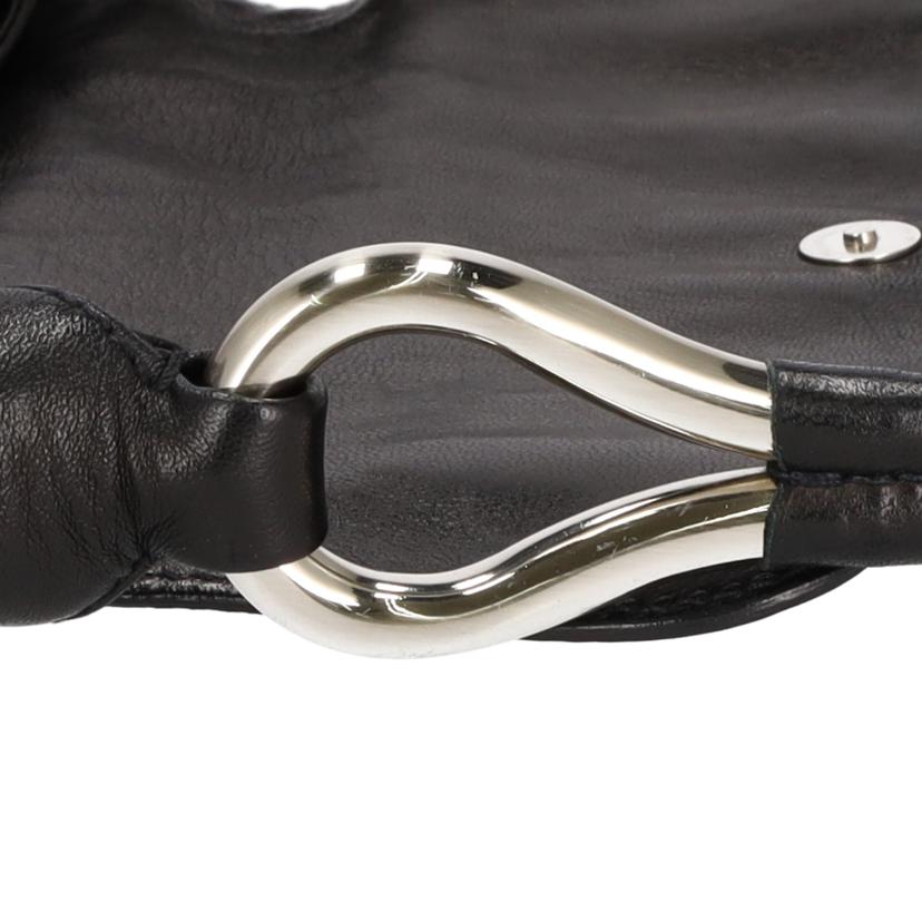 PRADA プラダ/レザー セミショルダー ブラック//ABランク/75