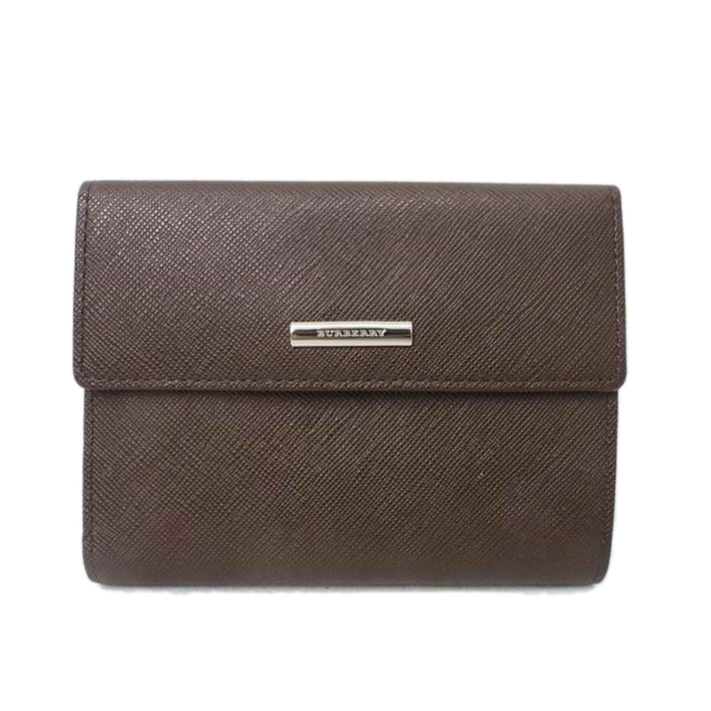 BURBERRY/レザー/2つ折りがま口財布//ABランク/78