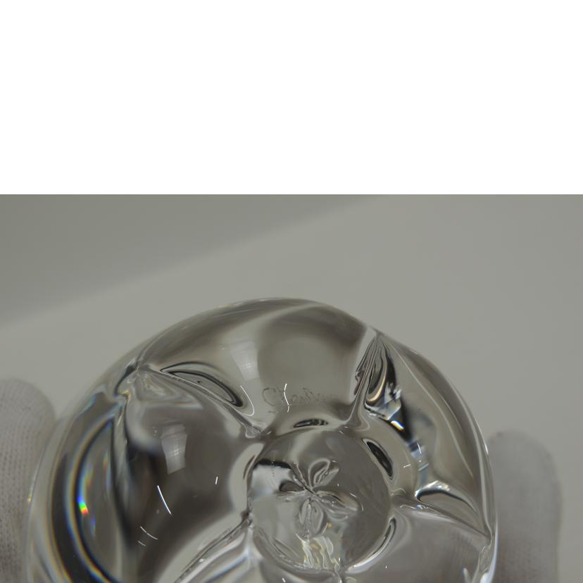 STEUBEN/STEUBEN クリスタルガラス林檎//Aランク/69