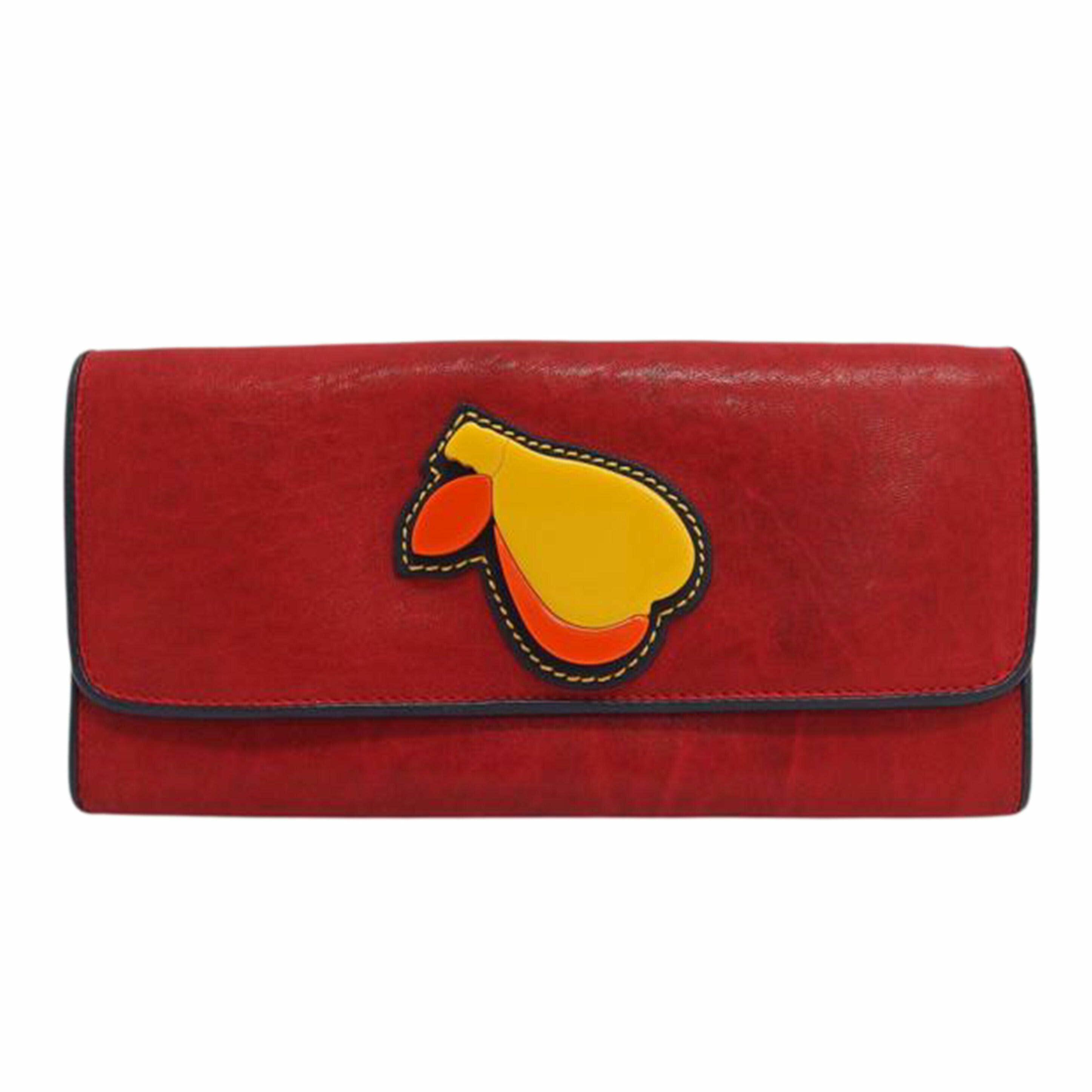 miu miu ミュウミュウ/Wホック二ツ折リ長財布/フルーツ//85/ABランク/04