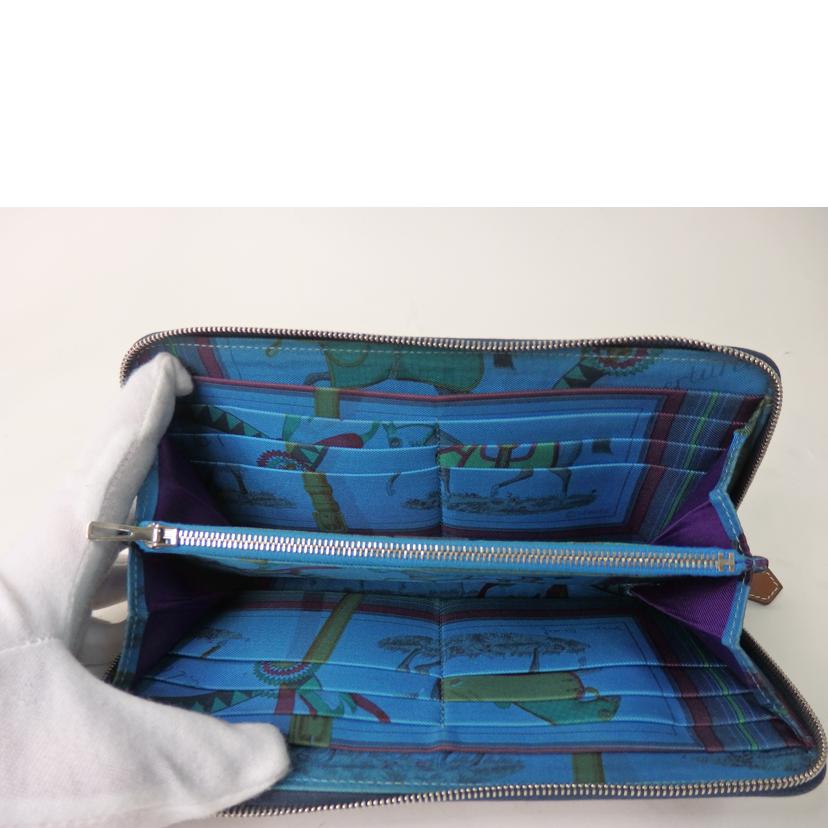 HERMES エルメス/アザップロングシルクイン/ネイビー//□N刻印/ABランク/84