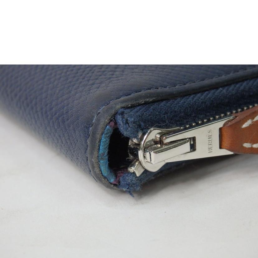 HERMES エルメス/アザップロングシルクイン/ネイビー//□N刻印/ABランク/84