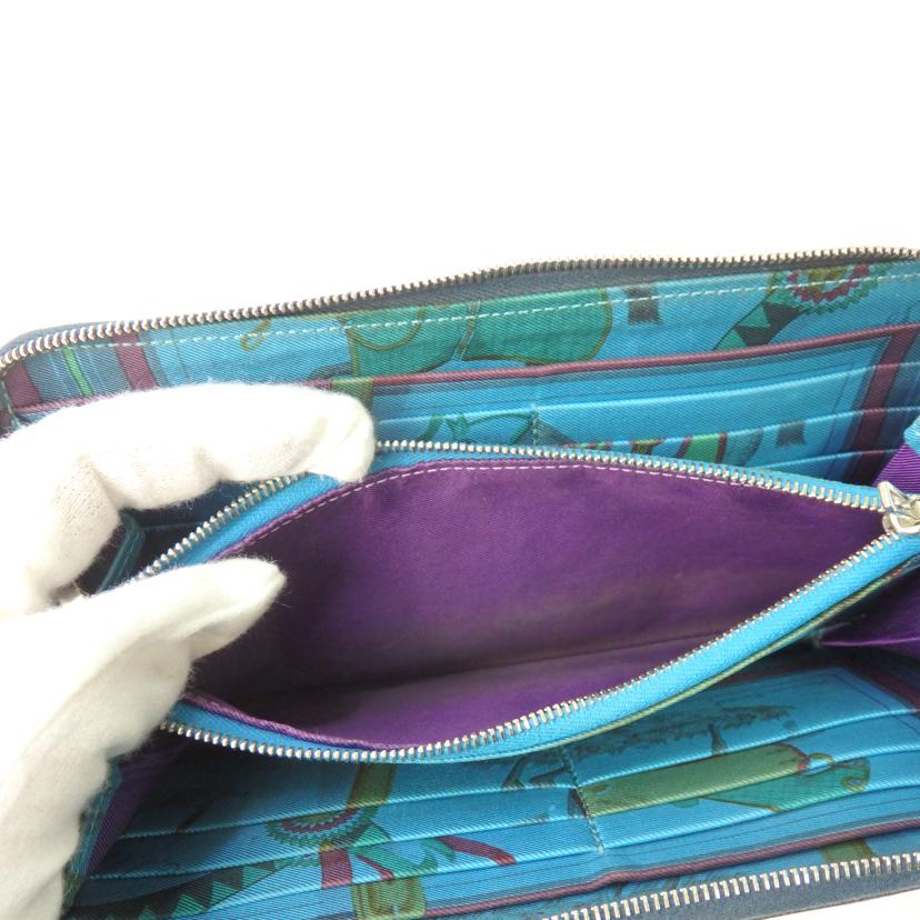 HERMES エルメス/アザップロングシルクイン/ネイビー//□N刻印/ABランク/84