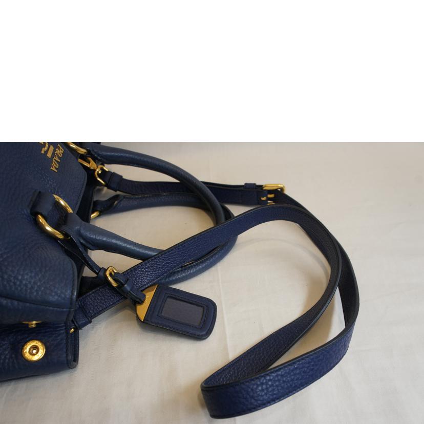 PRADA プラダ/ネイビーレザー 2WAY//204/ABランク/92