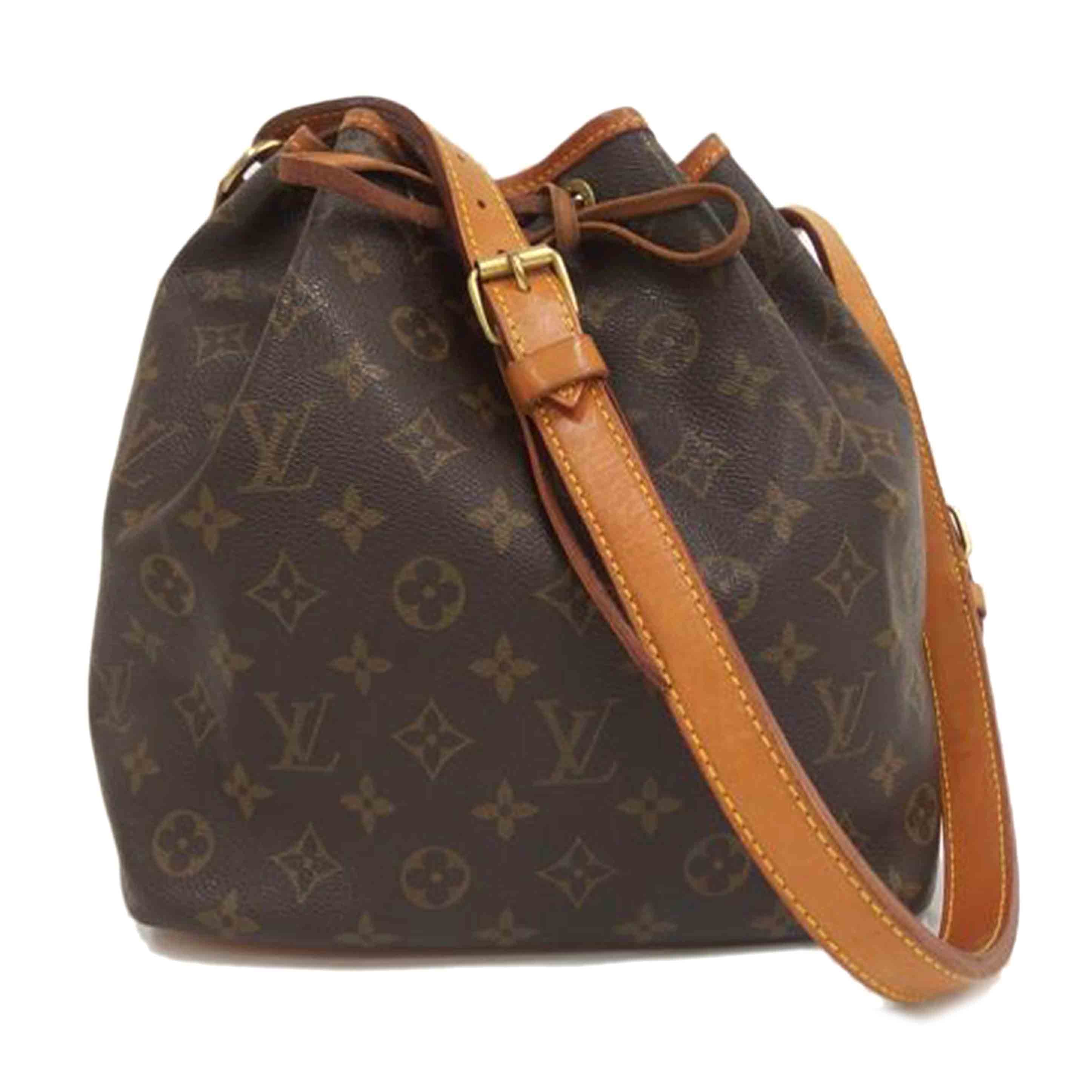 LOUIS VUITTON ルイヴィトン ルイ・ヴィトン ビトン ショルダーバッグ ハンドバッグ トートバッグ ブラウン メンズ レディース 定番 人気 LV 斜め掛け 肩がけ/旧型プチ・ノエ/モノグラム/M42226//Bランク/82