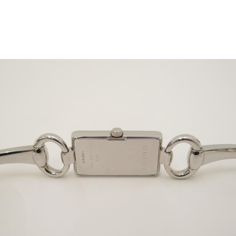 GUCCI グッチ レディース 119 ステンレス 腕時計 黒文字盤 シグネチャー/トルナヴォーニ/バングルウォッチ/クォーツ/YA119506//11551410/Bランク/69