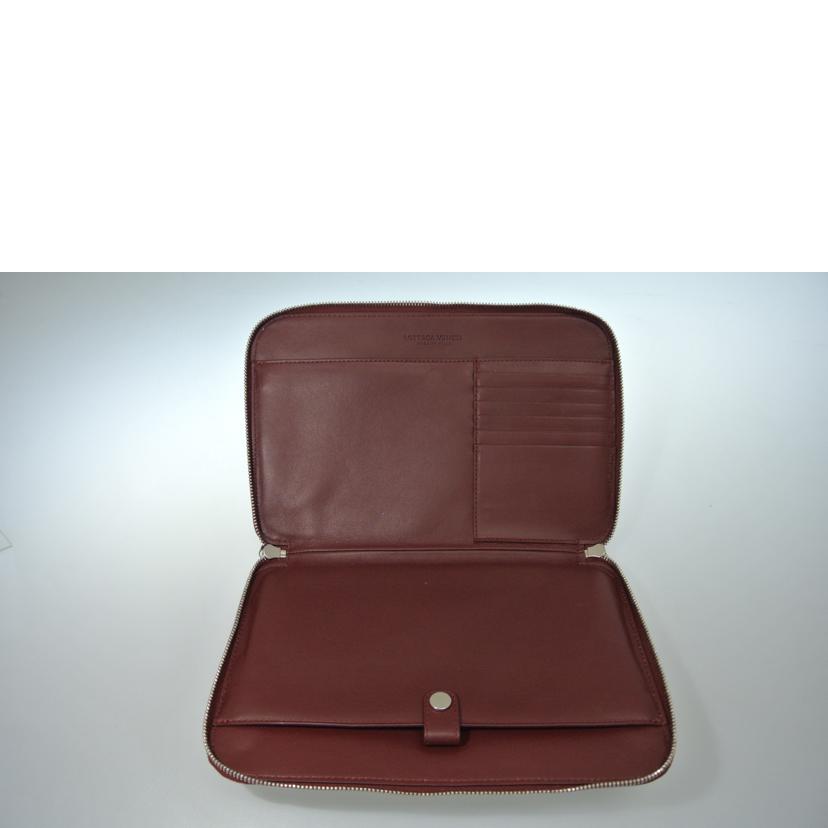 BOTTEGA VENETA ボッテガヴェネタ/レザークラッチバッグ 赤系//B08019604A/ABランク/87