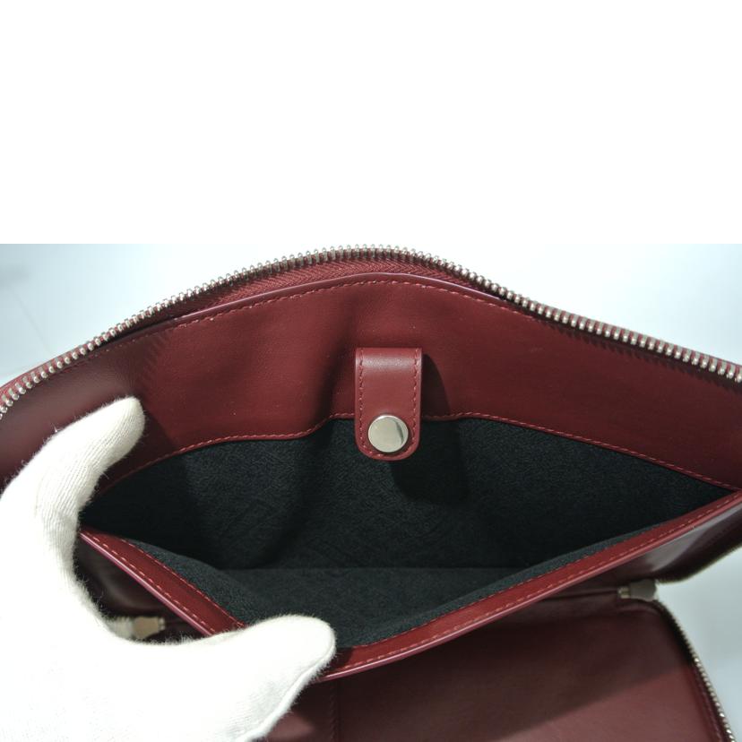 BOTTEGA VENETA ボッテガヴェネタ/レザークラッチバッグ 赤系//B08019604A/ABランク/87