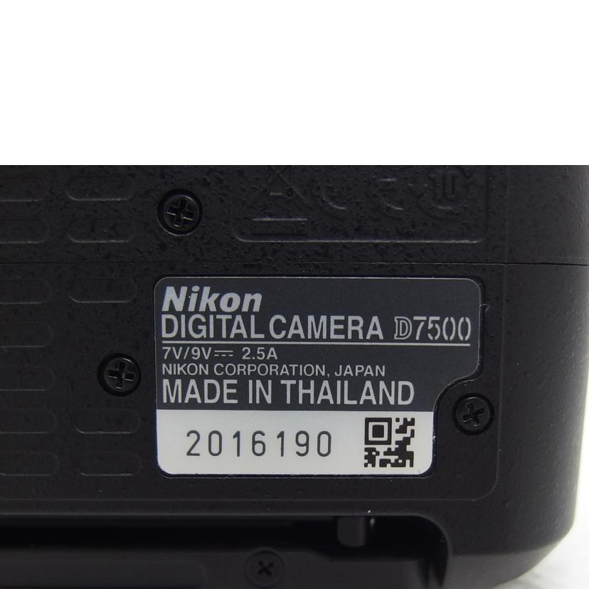 Nikon ニコン/デジタル一眼カメラ/レンズキット/D7500//2016190/ABランク/04