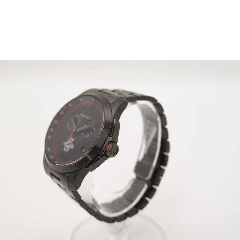 GUCCI グッチ 腕時計 黒文字盤 ビー メンズ ステンレス/Gタイムレス/クロノグラフ/クォーツ/YA126269//16735401/Bランク/69