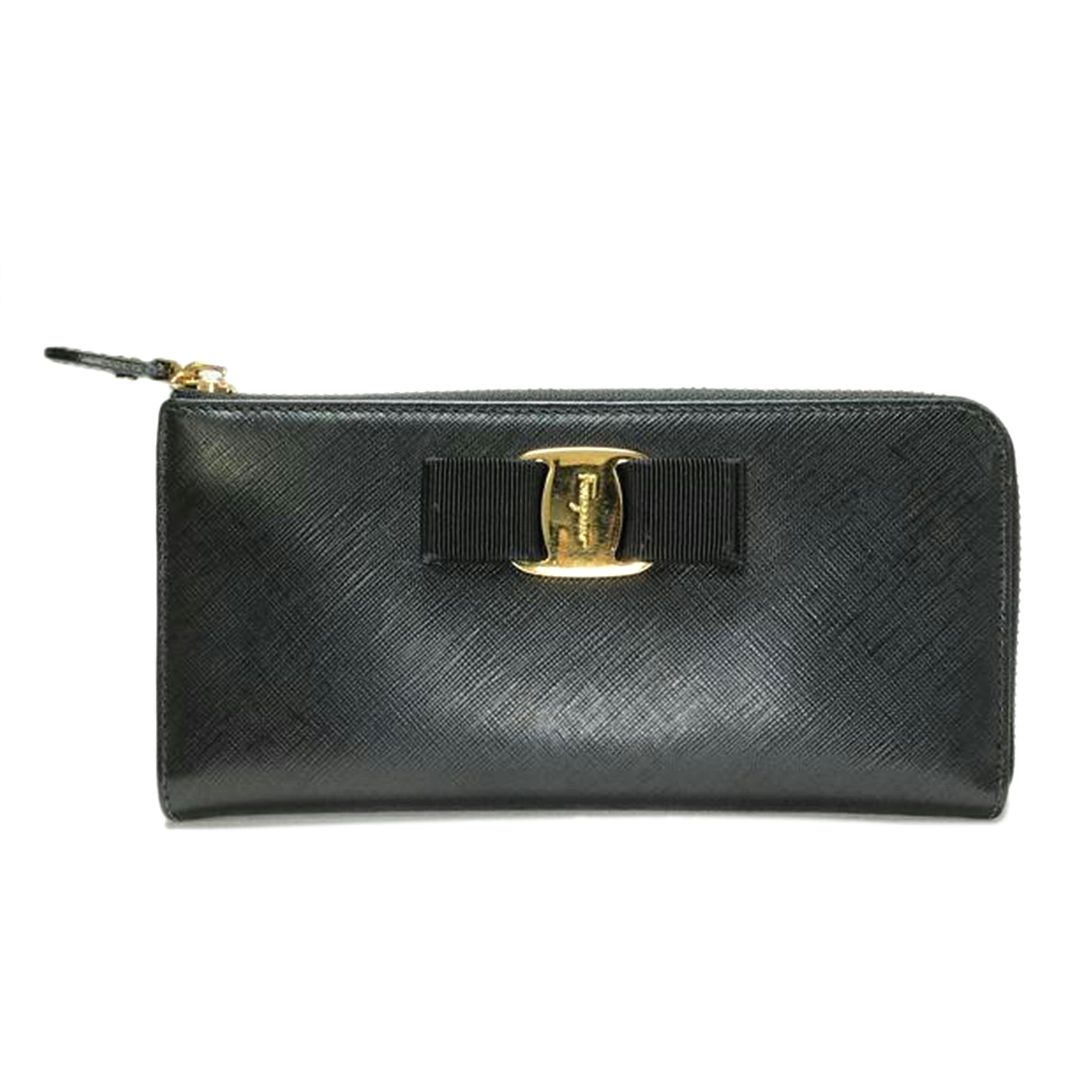 Salvatore Ferragamo サルバトーレ フェラガモ/ヴァラ L字ファスナー長財布/22-C124//ABランク/52