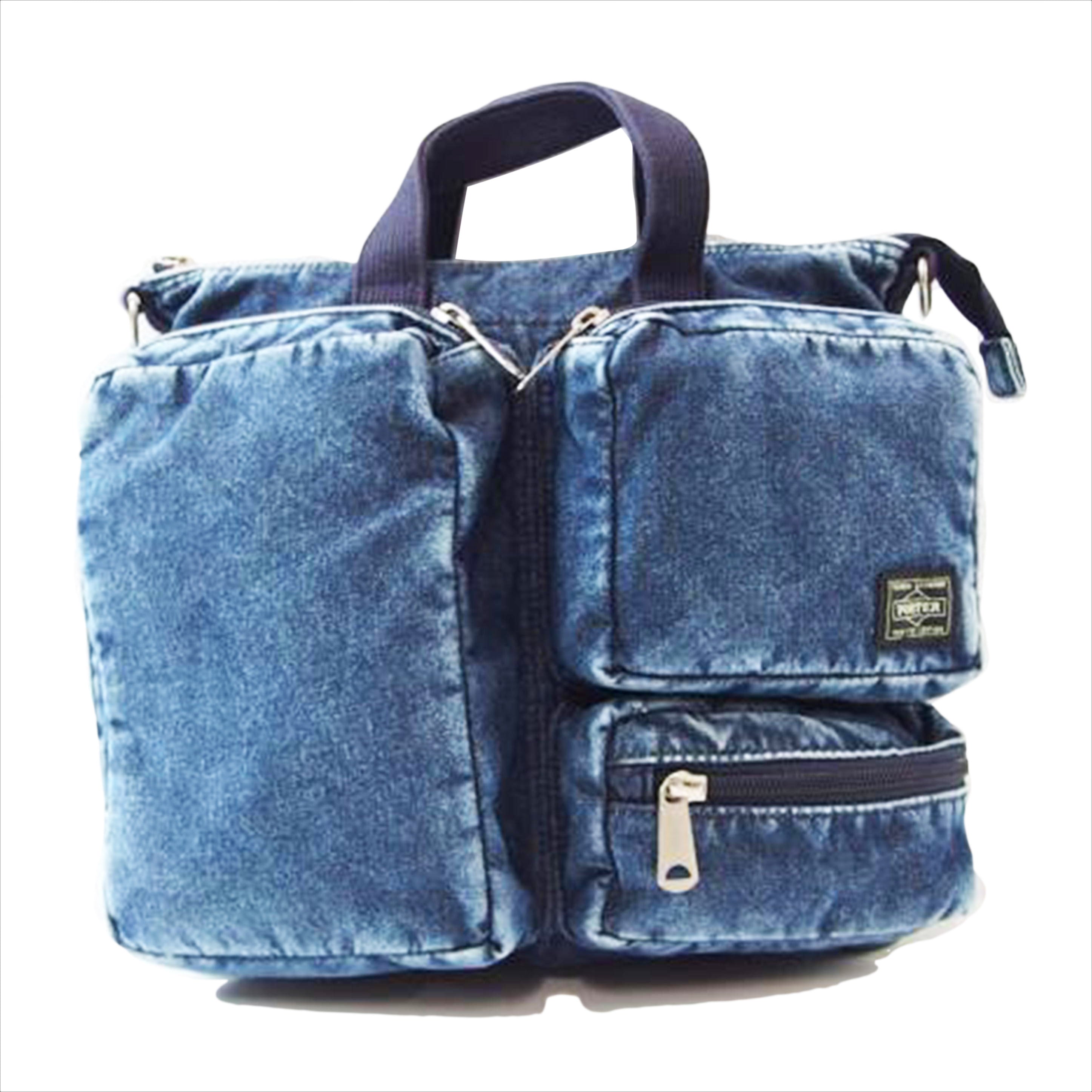 PORTER ポーター/B印 別注 ケミカルウォッシュデニムヘルメットバッグ//ABランク/83